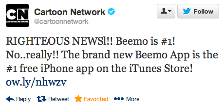 Beemo is Number 1 Tweet.